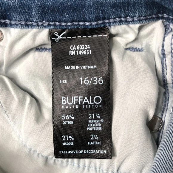 Buffalo David Bitton Alyssa Stretch High Rise Straight Leg Jeans - Picture 10 of 11
